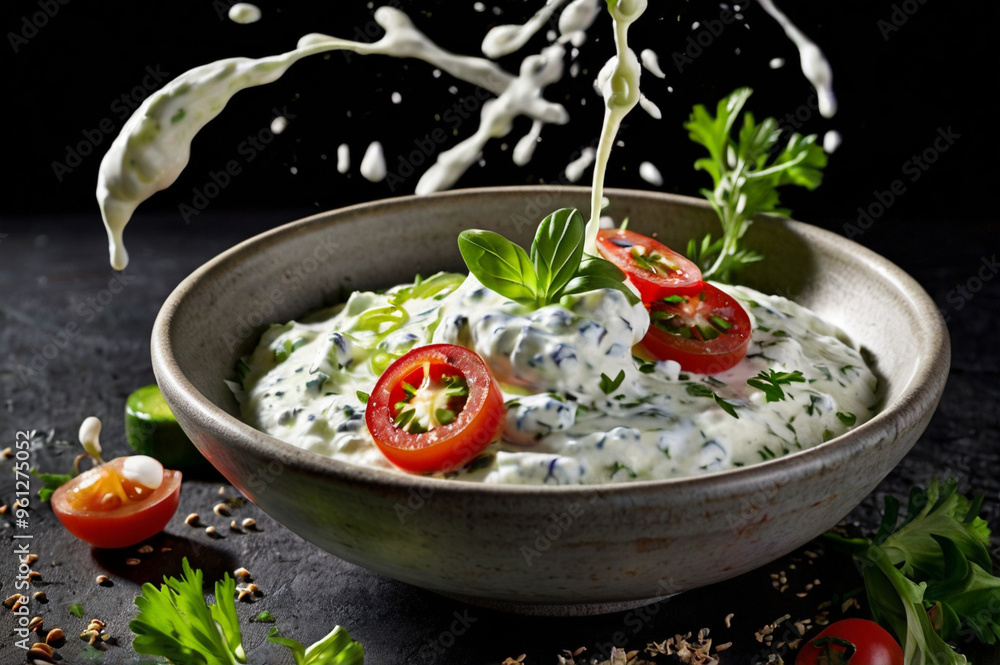 Authentic Greek Tzatziki with Yogurt, Cucumber, and Garlic Authentic Greek Tzatziki with Yogurt, Cucumber, and Garlic