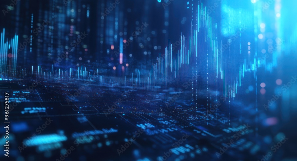 Fototapeta premium Abstract Digital Data Visualization