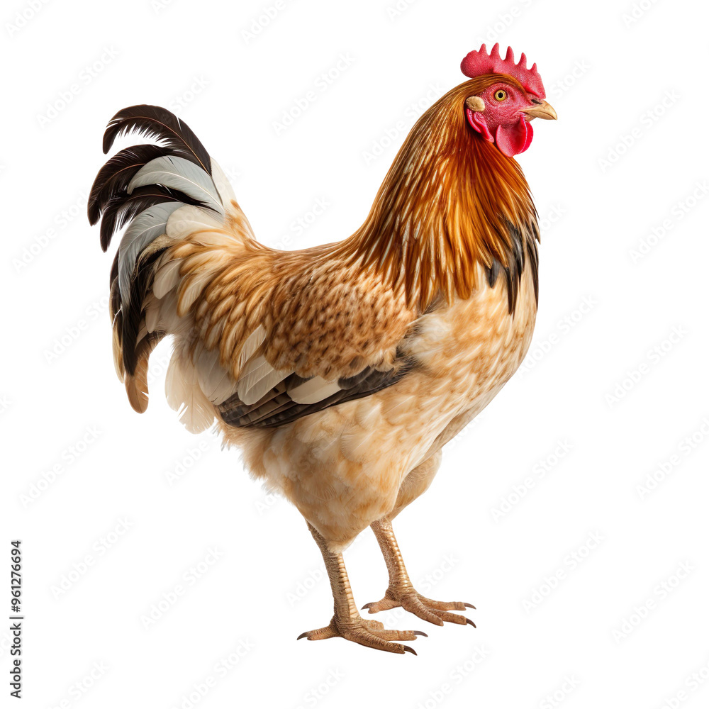 Fototapeta premium a chicken isolated on transparent and white background