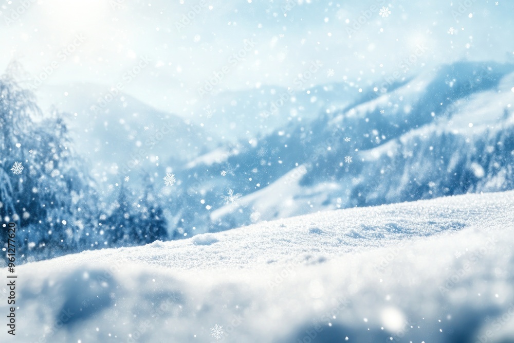 Snowy Mountain Landscape Snowy Mountain Landscape