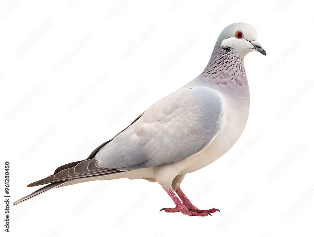 Fototapeta premium A dove isolated on transparent and white background