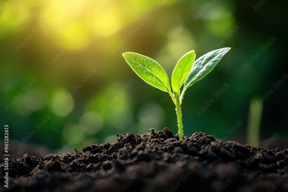 Fototapeta premium New Life Emerging from the Soil