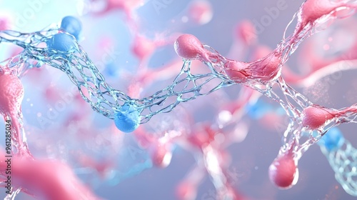 Proliferation and New Tissue Formation, Explore the proliferation phase of skin healing, where fibroblasts produce collagen and new tissue begins to form. photo