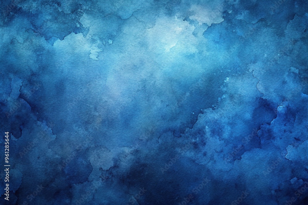 Asymmetrical abstract dark blue watercolor background with textured details Asymmetrical abstract dark blue watercolor background with textured details