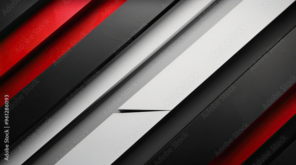 Constructivist background of clean lines in black white and red with soft lighting Constructivist background of clean lines in black white and red with soft lighting