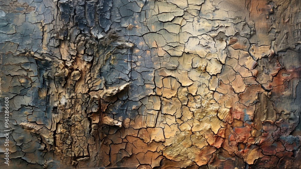 Fototapeta premium Abstract Cracked Surface Texture