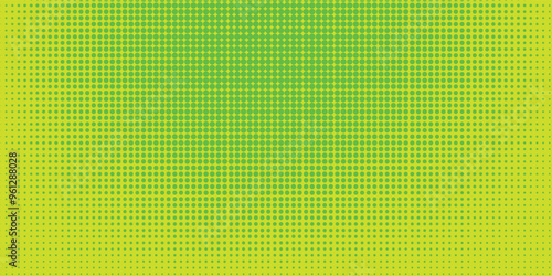 Dots halftone yellow green color pattern gradient texture background. modern