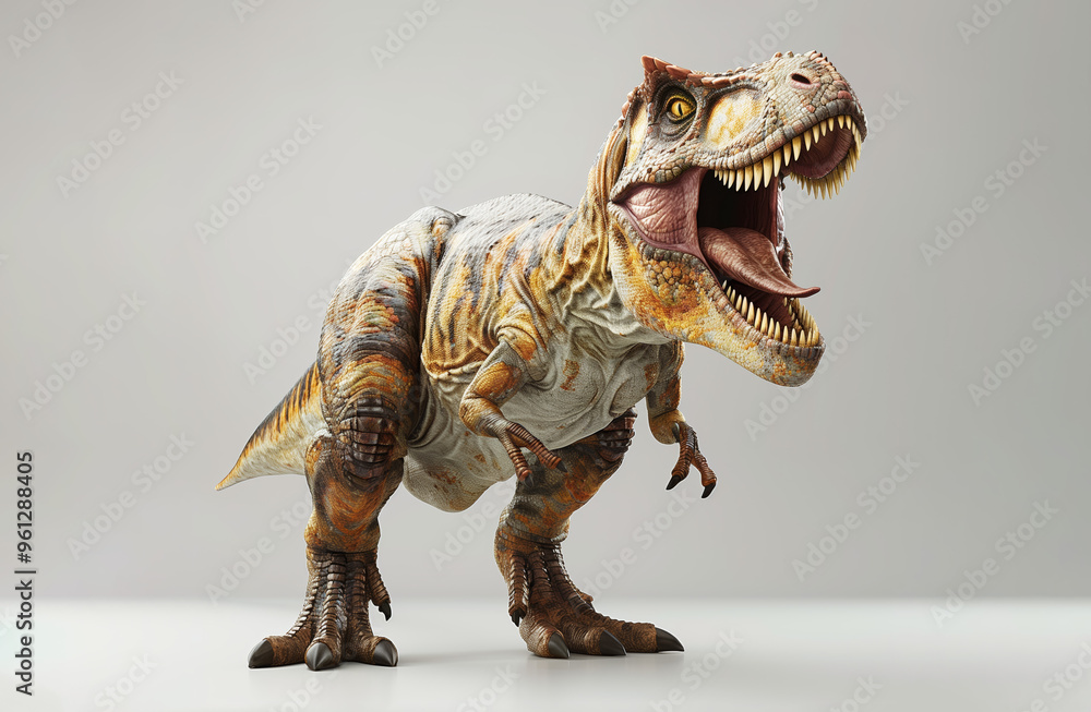 Fototapeta premium Tyrannosaurus rex isolated on white background