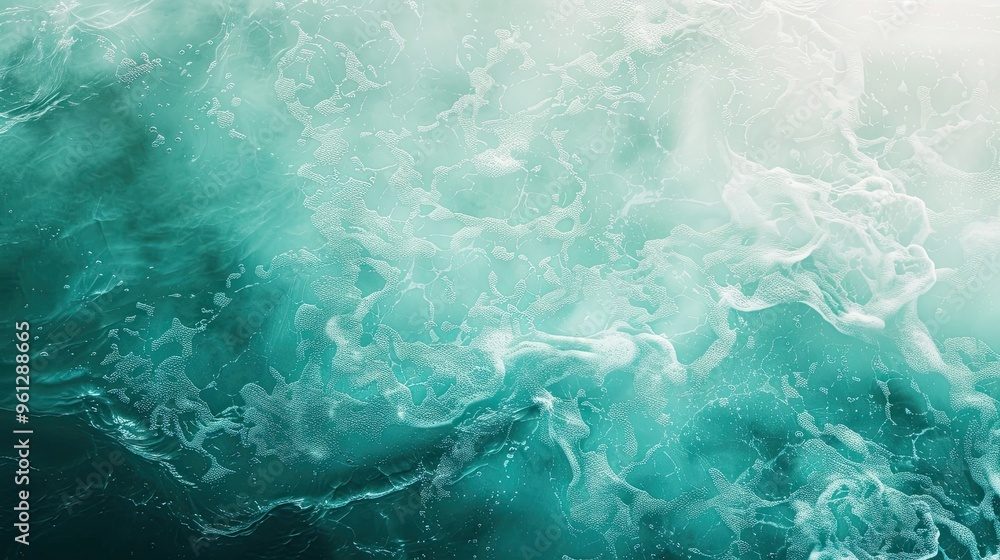 Calming gradient background from aquamarine to pale green with soft light effects Calming gradient background from aquamarine to pale green with soft light effects