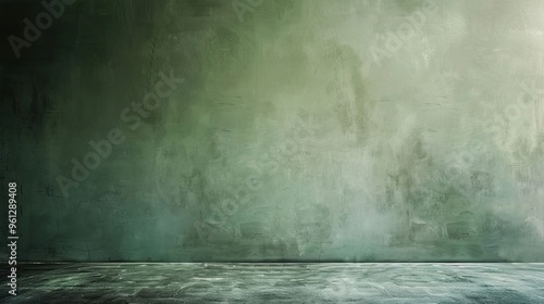 Olive to sage gradient backdrop with fine textures and diffused light for a calm look