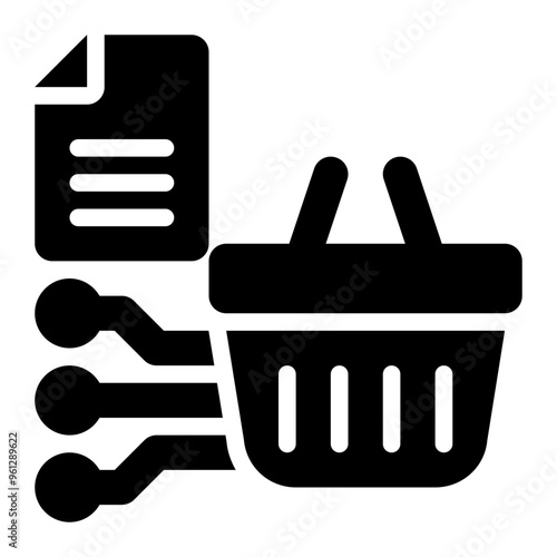 retail, retailer, shopping, ecommerce, data science, application solid or glyph icon