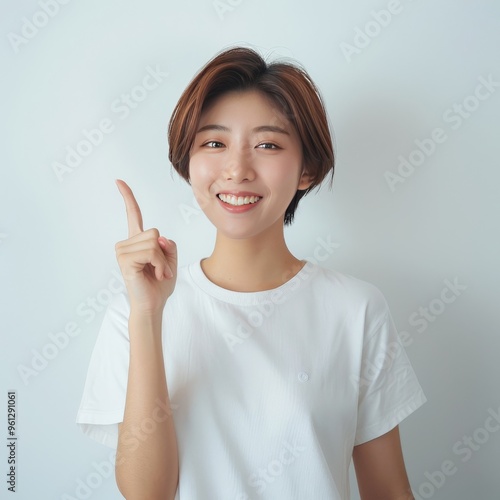 Wallpaper Mural woman showing ok sign Torontodigital.ca