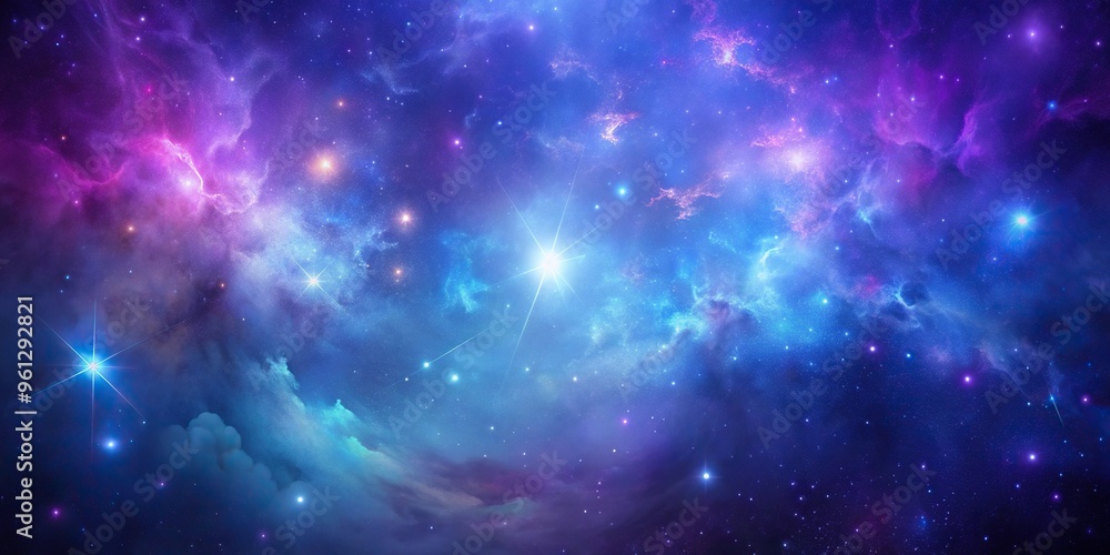 Asymmetrical mystical purple and blue galaxy clouds dreamy night cosmos background wallpaper Asymmetrical mystical purple and blue galaxy clouds dreamy night cosmos background wallpaper