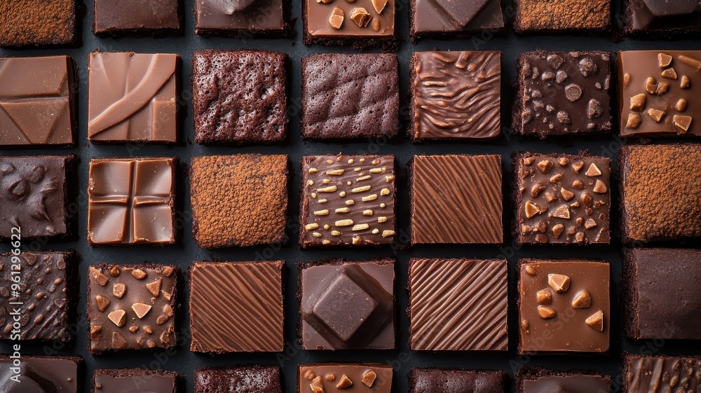 Playful brownie design featuring textured patterns for added depth and whimsy. Playful brownie design featuring textured patterns for added depth and whimsy.