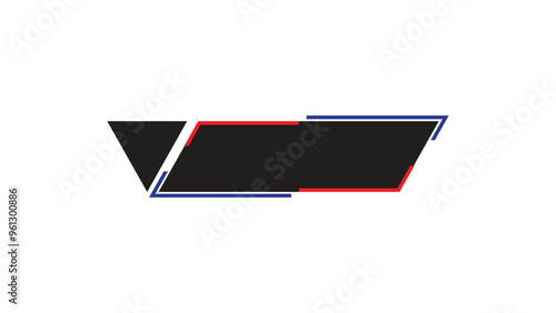 Text box design for name on video text box name banner text banner