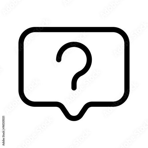 Question Icon Vector Symbol Design Illustration