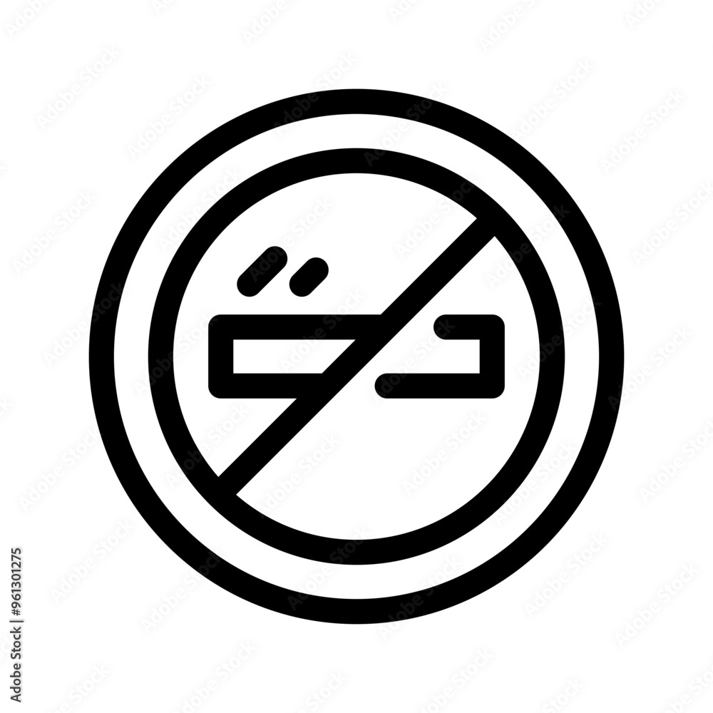 No Smoking Icon Vector Symbol Design Illustration No Smoking Icon Vector Symbol Design Illustration