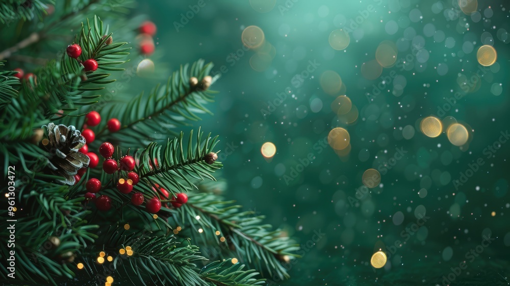 Green Christmas background Green Christmas background