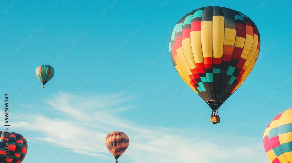 Hot Air Balloons Soaring Through the Sky Hot Air Balloons Soaring Through the Sky