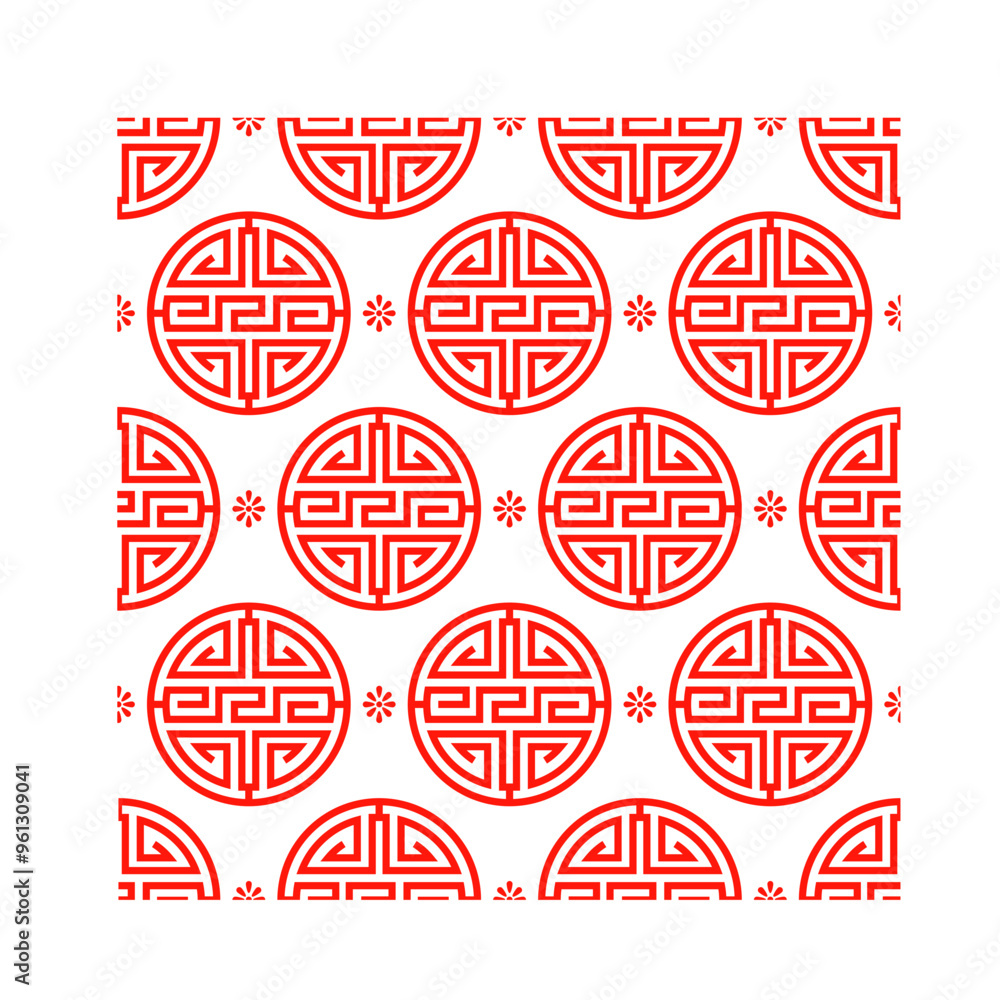 Gradient chinese pattern illustration Gradient chinese pattern illustration