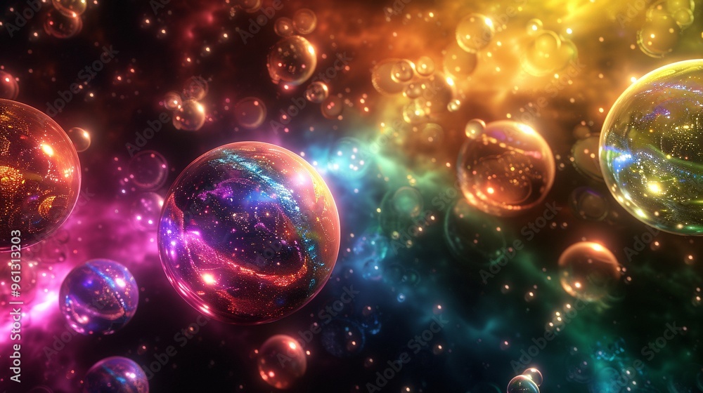 Abstract Cosmic Sphere Background Abstract Cosmic Sphere Background