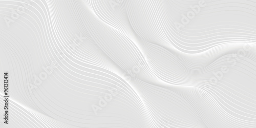 Premium background design with luxury white line pattern (texture). Abstract horizontal vector template for business banner