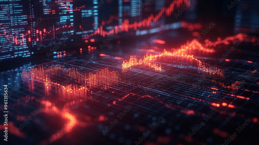 A financial graph with a global network background, representing global finance, technology, and data visualization. A financial graph with a global network background, representing global finance, technology, and data visualization.