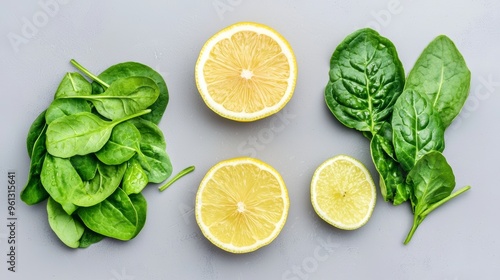 Symmetry in Hydration and Alkalization, Discuss how citrus fruits like lemon help alkalize the body, while leafy greens promote hydration and balance. photo