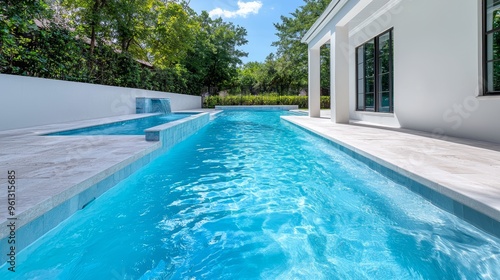 Symmetry in Infinity Pool Designs, Explore how infinity pools with symmetrical layouts create a seamless transition between water and the surrounding environment.