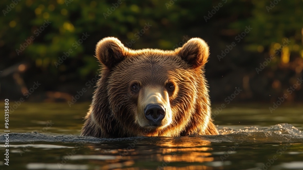 Grizzly Bear in Water Grizzly Bear in Water