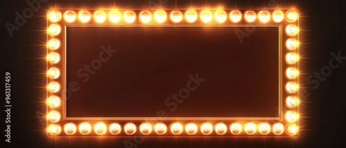 Wallpaper Mural Ultrawide Glowing Ultrawide Glowing Border Sign Frame Isolated On Dark Background Torontodigital.ca