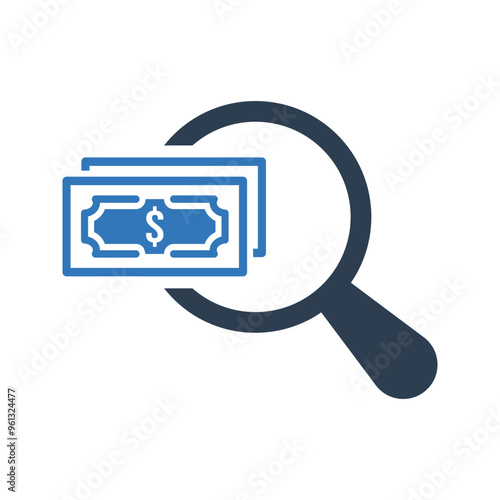 Money search icon