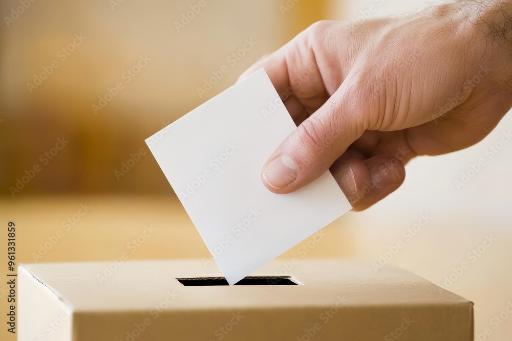 hand placing a ballot into box elections hand placing a ballot into box elections