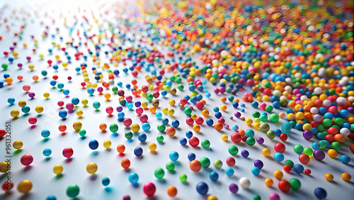 A Kaleidoscope of Building Blocks: A vibrant explosion of colorful cubes scatters across a light blue backdrop, sparking creativity and endless possibilities. 