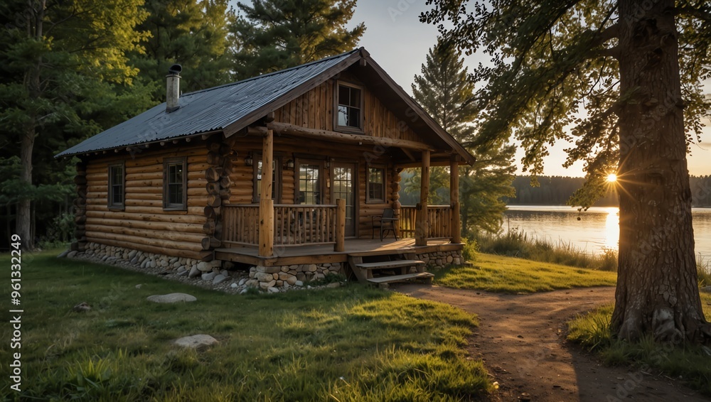 wooden house in the woods wooden house in the woods