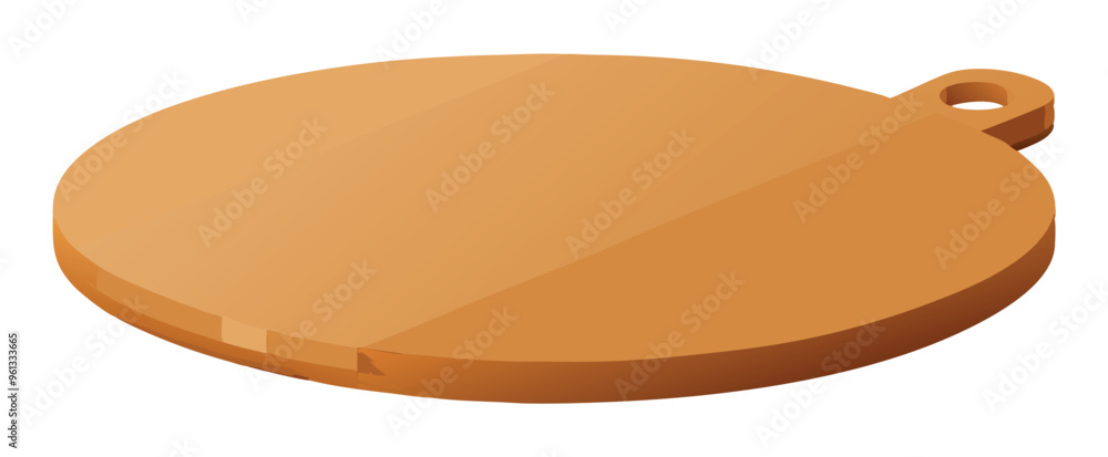 Empty wooden cutting board lying on white background Empty wooden cutting board lying on white background