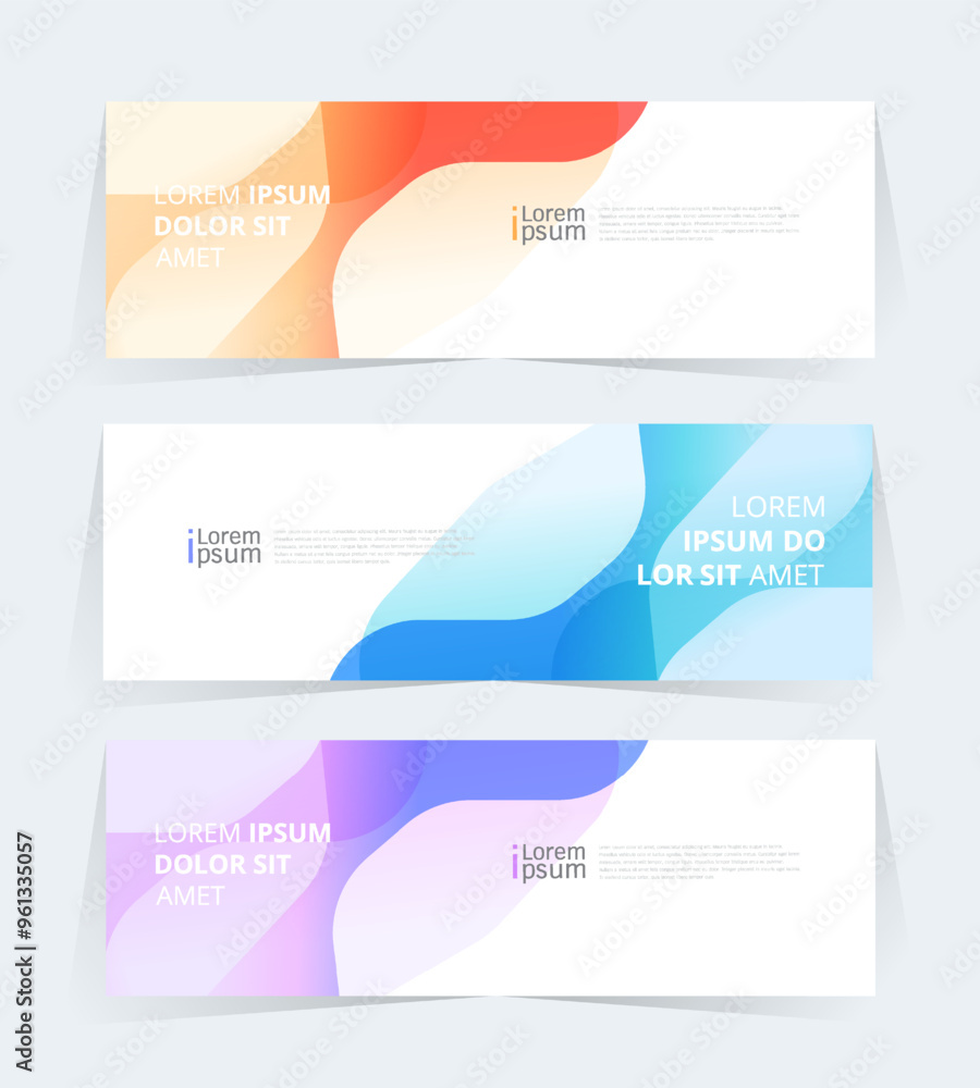 Geometric banner design with Vector presentation template. Geometric banner design with Vector presentation template.