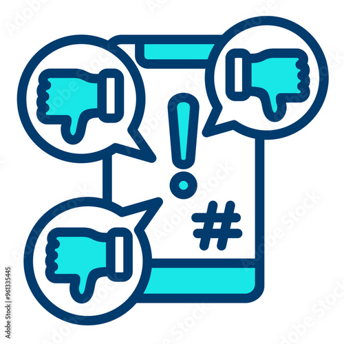 Social Media Trolling Icon