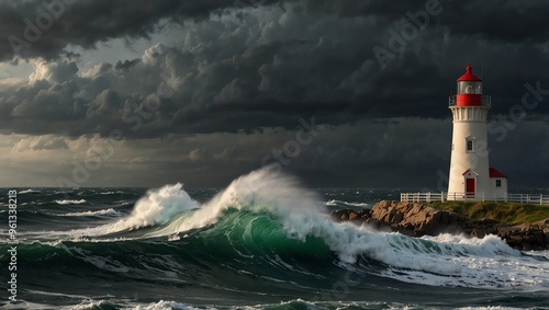 lighthouse on the coast