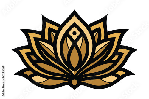 lotus flower mandala design vector illustration