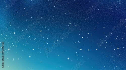 Night Sky with Stars Blue Gradient Background Celestial Texture