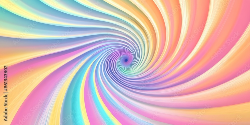 Fototapeta premium Pastel colored swirling lines.