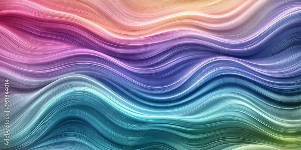 Obraz premium Abstract colorful wavy lines background.