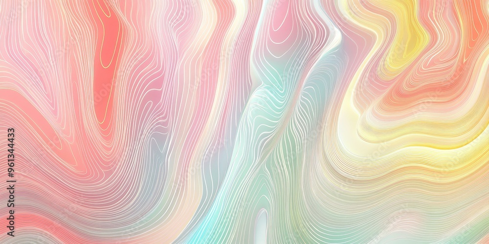 Abstract pastel waves with lines. Abstract pastel waves with lines.