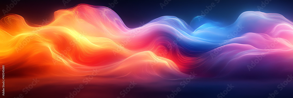 Vibrant abstract waves of color blend seamlessly, creating a dynamic visual experience filled with movement and energy. Vibrant abstract waves of color blend seamlessly, creating a dynamic visual experience filled with movement and energy.