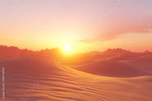 Desert Sunset Landscape