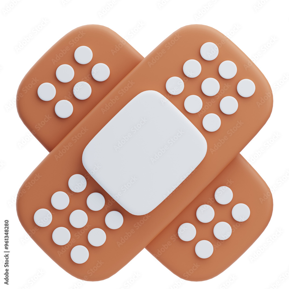 3D Medical Bandage Cross Design 3D Medical Bandage Cross Design