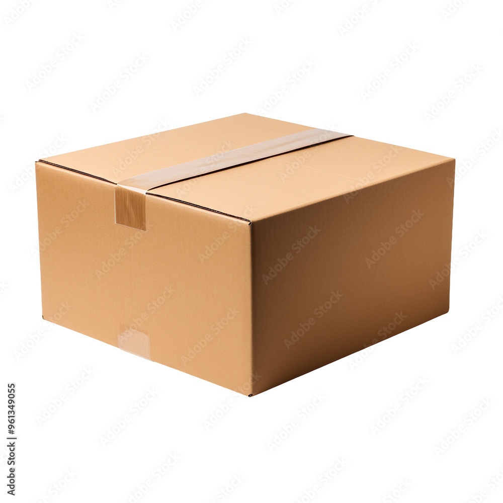 cardboard box package isolated on transparent and white background cardboard box package isolated on transparent and white background