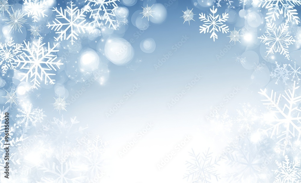 The background of this illustration is blurred and decorated with a bright, shiny blue color bokeh with snowflakes and rays of light. Abstract blurred Christmas and New Year greeting card The background of this illustration is blurred and decorated with a bright, shiny blue color bokeh with snowflakes and rays of light. Abstract blurred Christmas and New Year greeting card