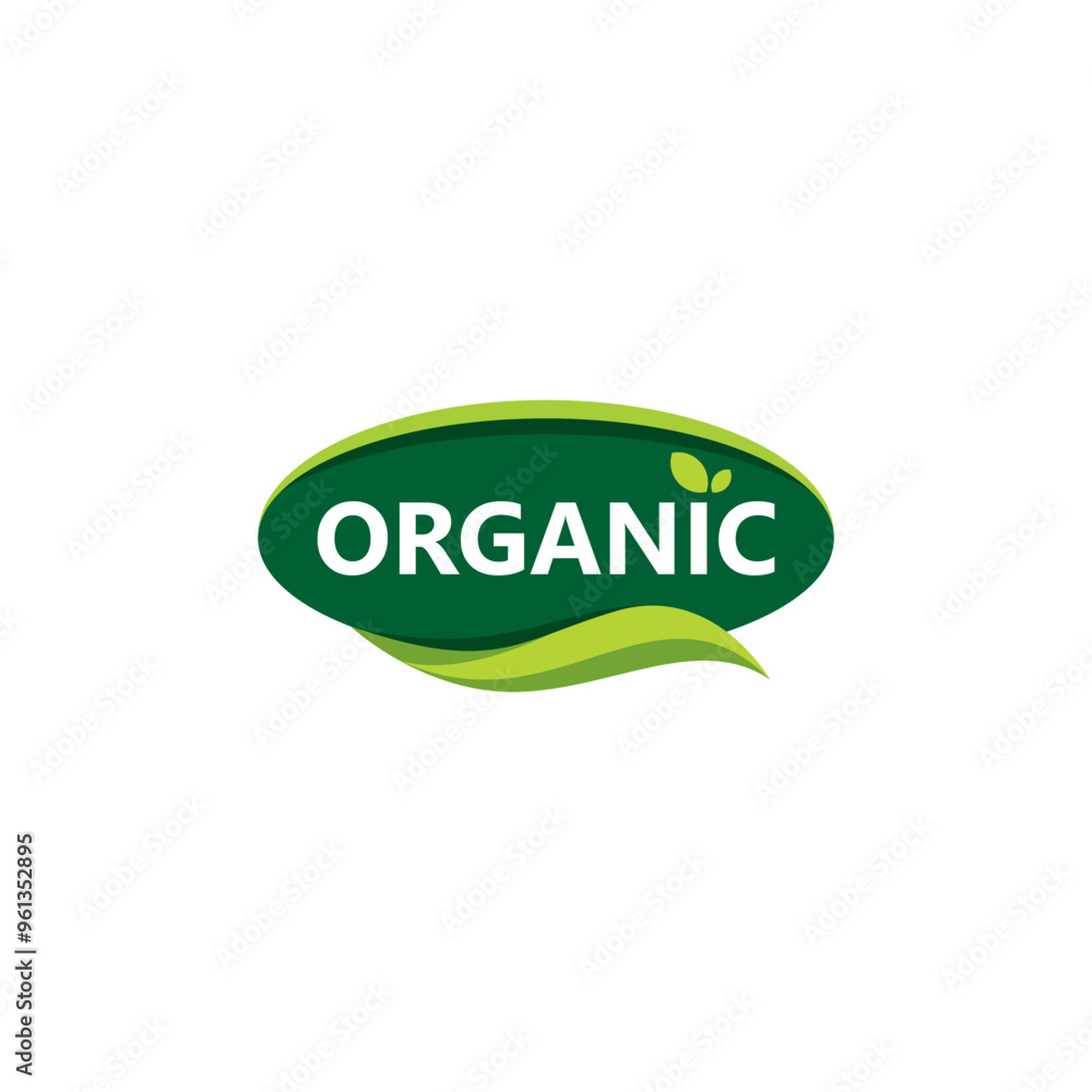 Organic Label Logo Template. Nature Icon Organic Label Logo Template. Nature Icon